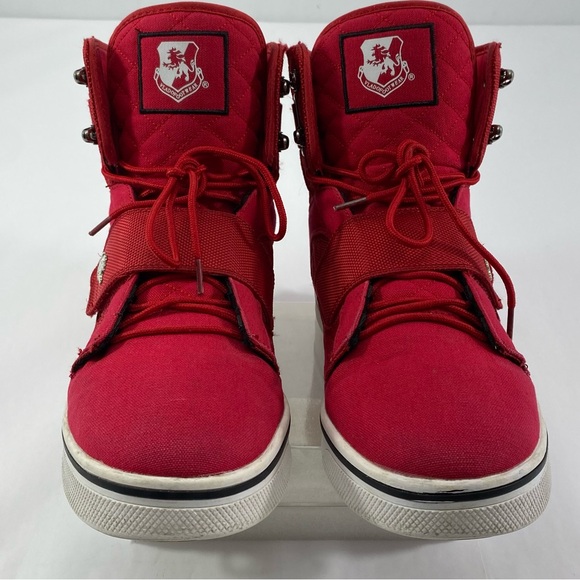 VLADO ATLAS 2 High Top Sneakers Red Lace Up Men’s Size 12 Shoes IG-1500-5C - Picture 3 of 16